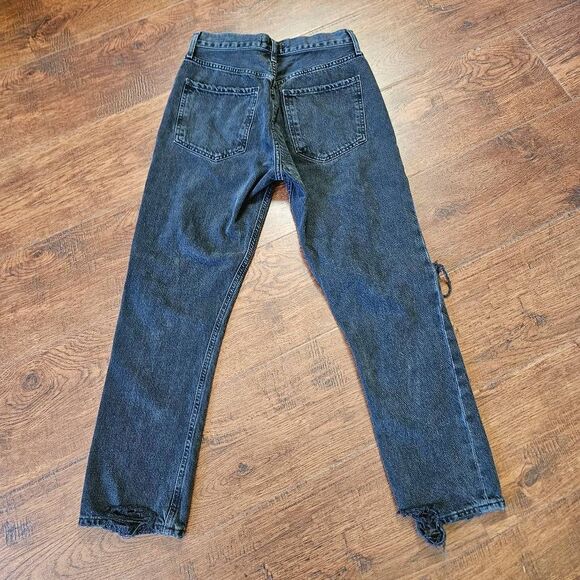 Agolde Riley High Rise Straight Leg Jeans - Picture 7 of 9